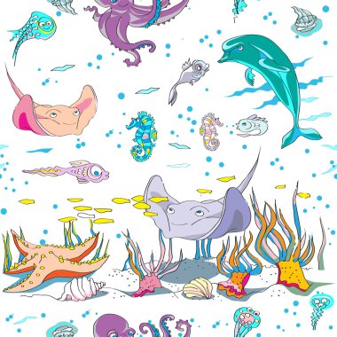 Underwater pattern clipart