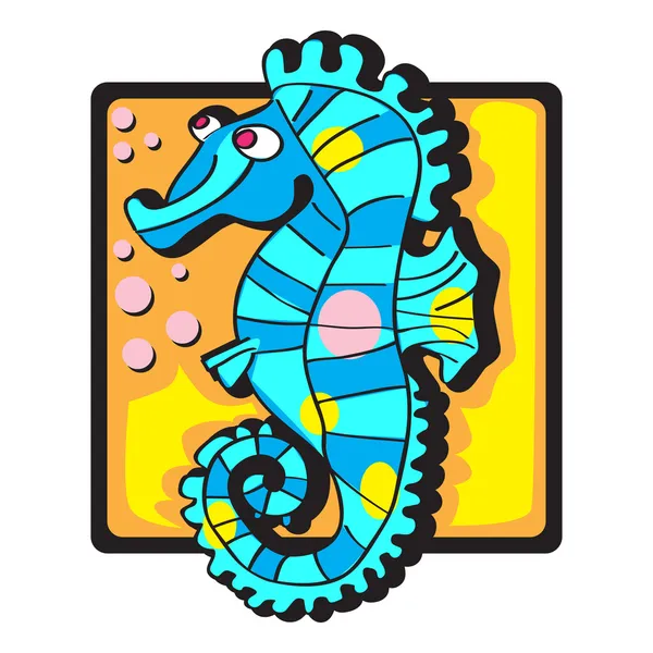 Seahorse clip art — Stock Photo, Image