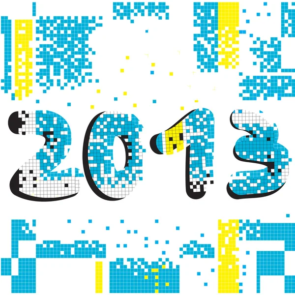 2013 piksel arka plan — Stok fotoğraf