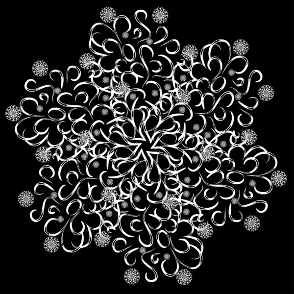 Abstracte geïsoleerde vector bloem — Stockvector