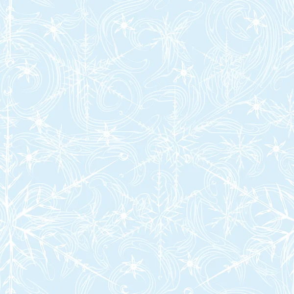 Sin costuras con copos de nieve — Archivo Imágenes Vectoriales