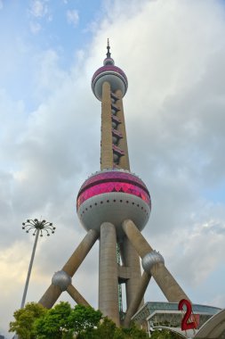 Oriental Pearl Tower In Shanghai, China clipart