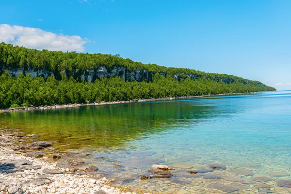 stock image Bruce Peninsula Georgian Bay coastline and crystal clear water