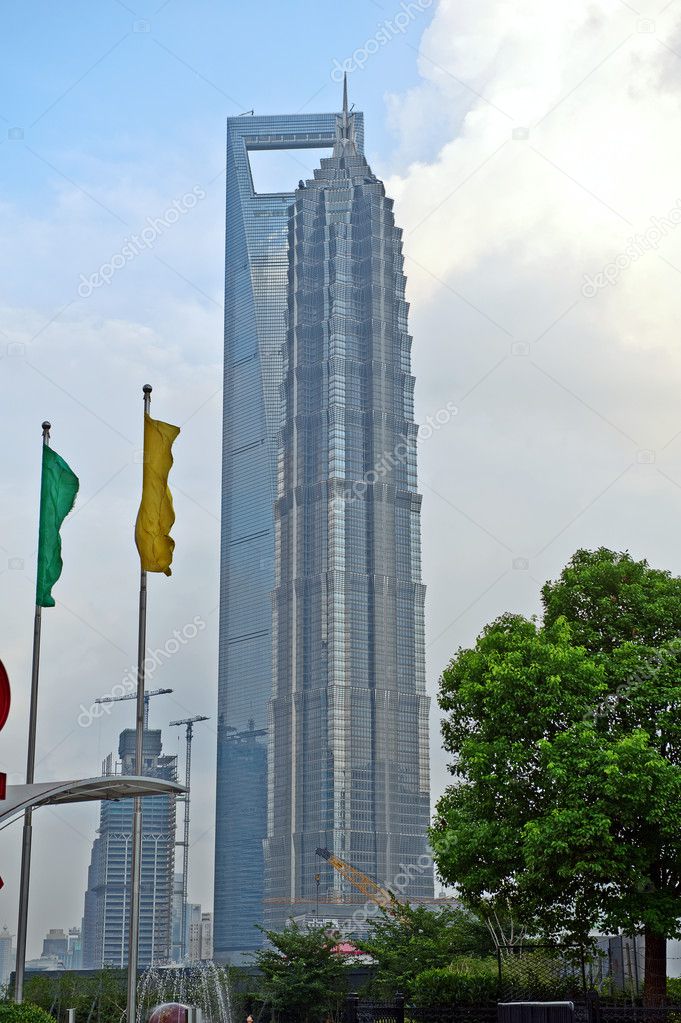 Shanghai World Financial Centre and Jinmao Tower, Pudong