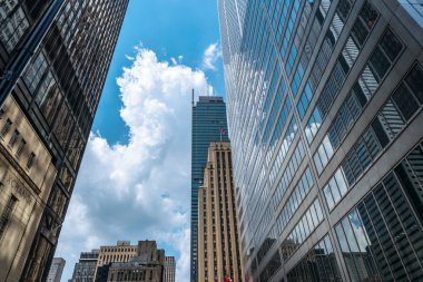 Toronto downtown skyscrapers on Bay Street clipart