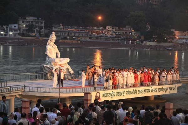 Festival Internacional de ioga em Rishikesh, Norte da Índia, 2012 — Fotografia de Stock