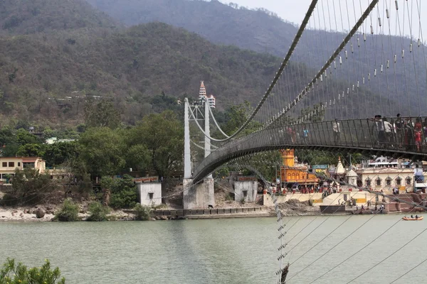 Πεζογέφυρα στο rishikesh — Φωτογραφία Αρχείου