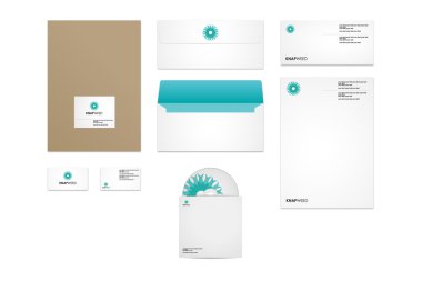 Corporate identity kit clipart