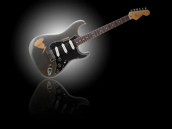 Guitarra elétrica fundo — Fotografia de Stock