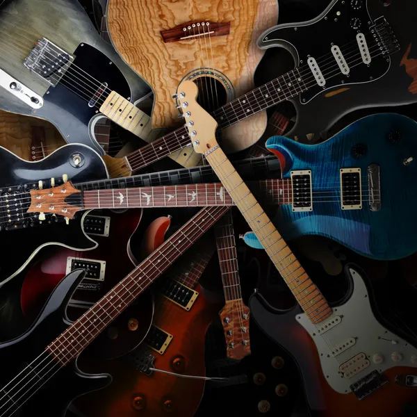 stock image Electric guitars background
