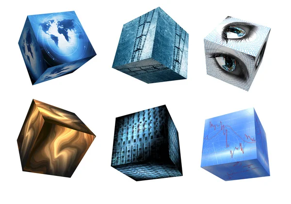 Oggetto astratto del cubo — Foto Stock
