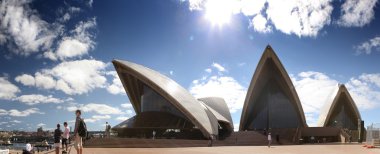 Sydney harbour opera binası ve köprü ile