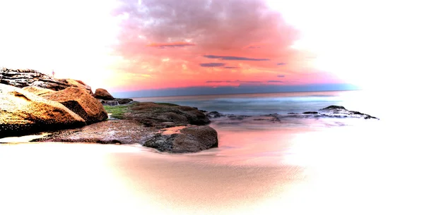 Piedras marinas al atardecer - Sydney Australia — Foto de Stock