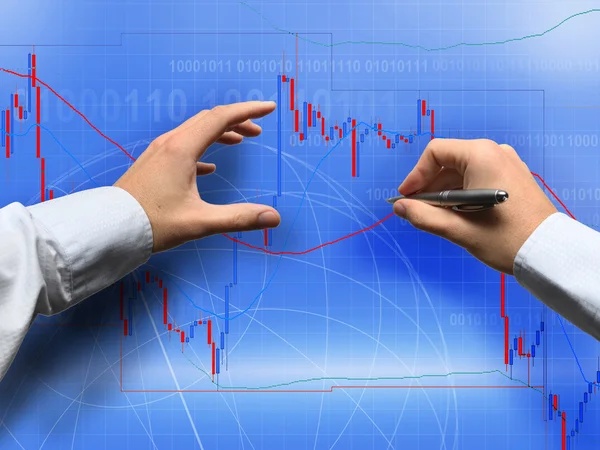 Commodity trading - currency trading dollar euro concept — Stock Photo, Image