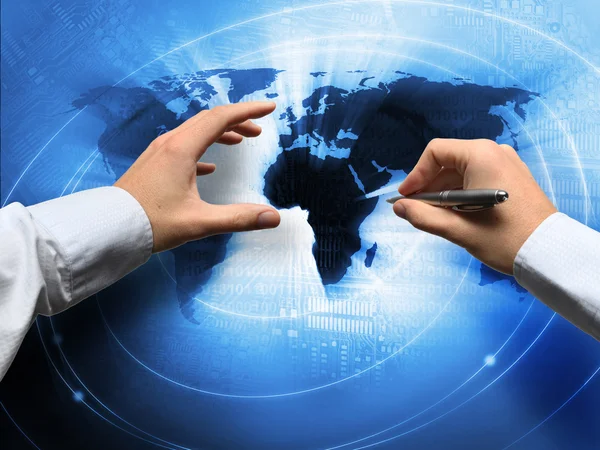 World business connection concept — Stock Photo, Image
