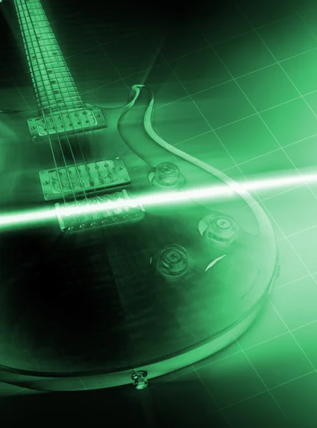 흰색 배경에 분리되어 있는 전기 기타 — 스톡 사진