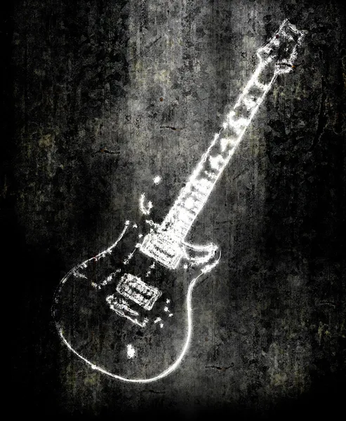 Elektrische gitaar achtergrond — Stockfoto
