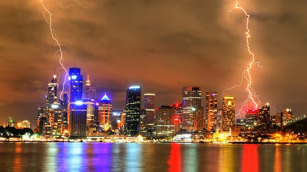 stock image Storm in the city (Sydney)