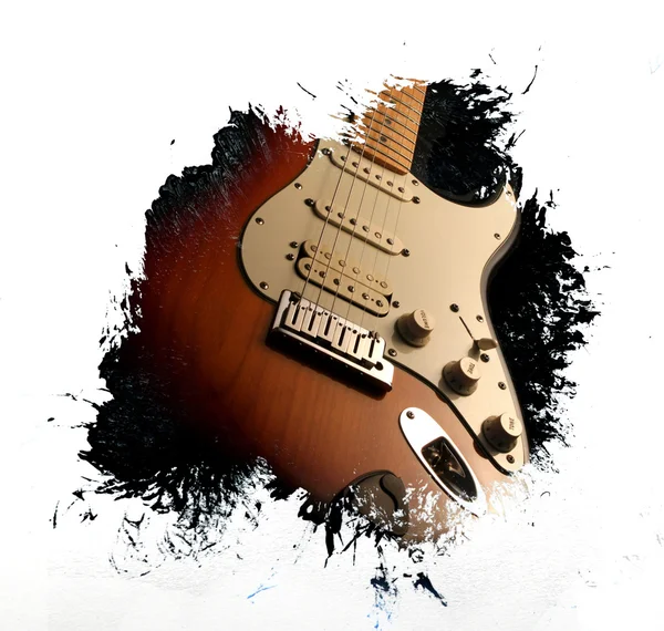 Grunge fondo guitarra —  Fotos de Stock