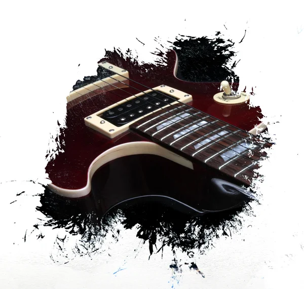 Grunge gitaar achtergrond — Stockfoto