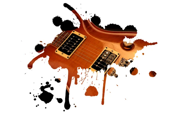 Splash an der E-Gitarre — Stockfoto