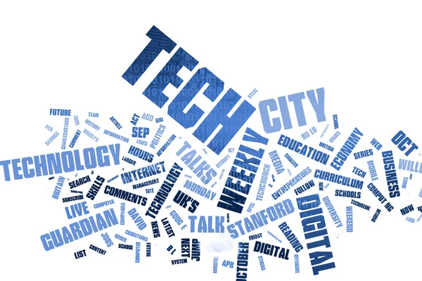 Word cloud technology, Background concept — Stock Photo, Image