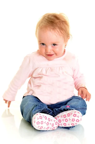 Bebek kız 7 ay yaşlı — Stok fotoğraf