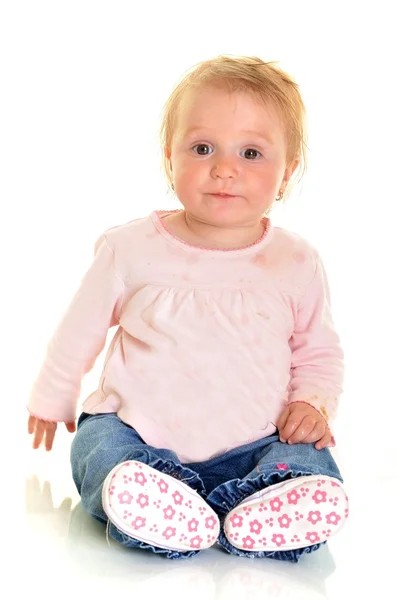 Bebek kız 7 ay yaşlı — Stok fotoğraf
