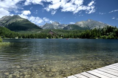 yüksek tatras - strbske pleso güzel göl