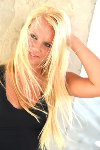 Sexy blondes Mädchen — Stockfoto