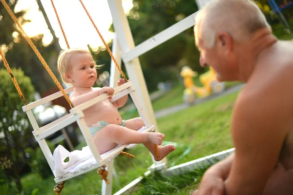 Baby swing — Stock Photo, Image