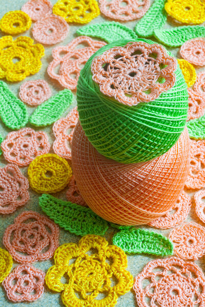 Вязанный цветок
