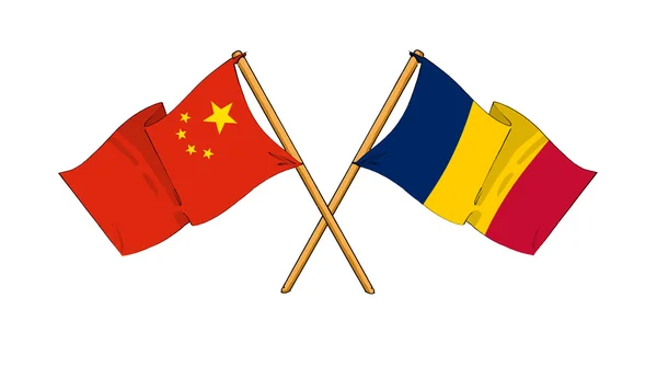 Alianza y amistad entre China y Chad — Foto de Stock