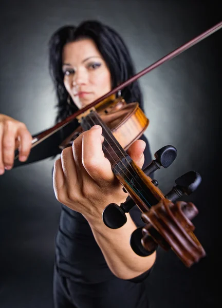 Musiker spielt Geige — Stockfoto