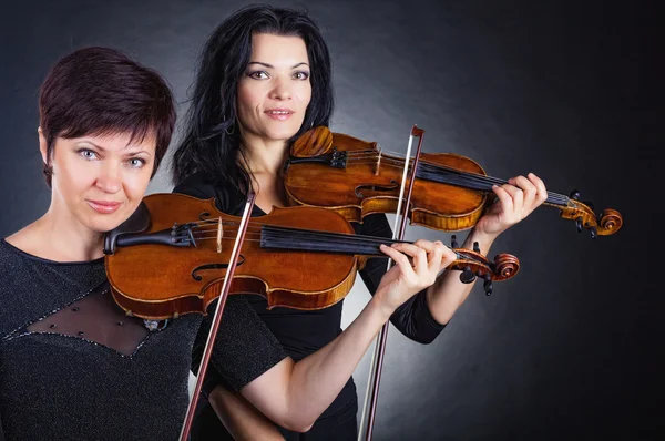 Dois violinistas — Fotografia de Stock