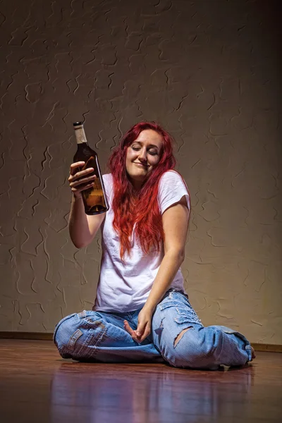 Sarhoş kadın — Stok fotoğraf
