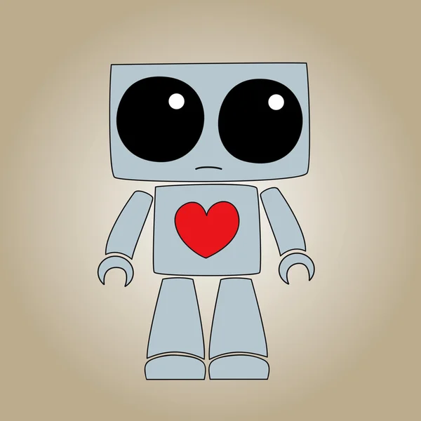 Robot triste — Vector de stock