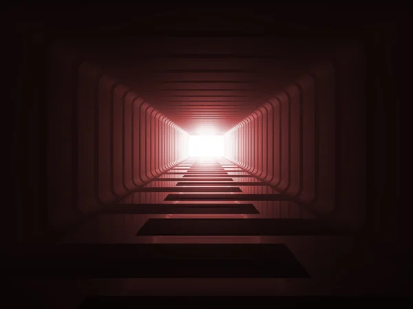 Tünelin sonundaki ışık. — Stok fotoğraf