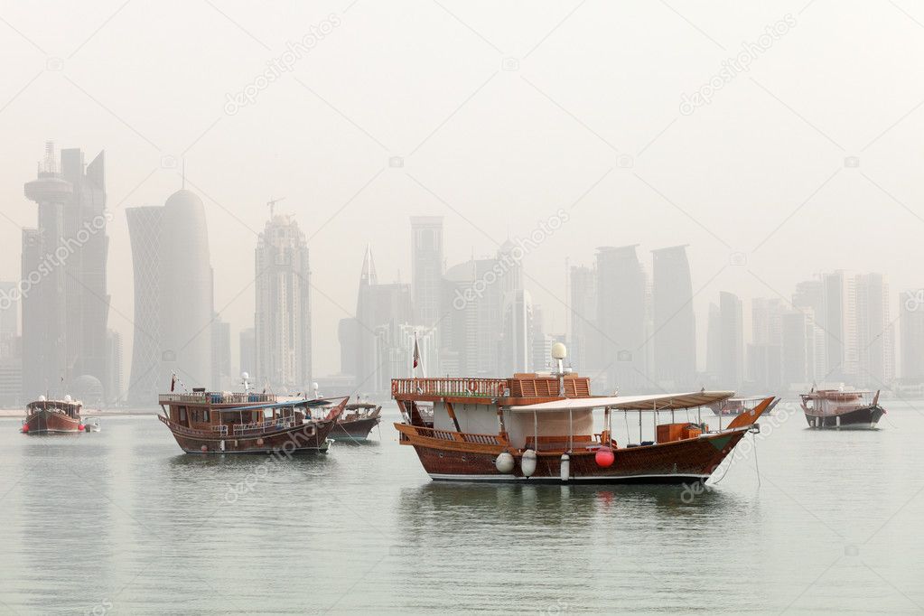 Doha in the mist