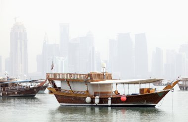 Qatari fishing fleet clipart