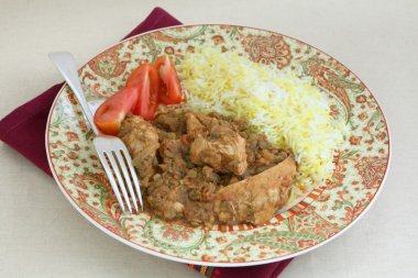 tavuk dhansak yemek