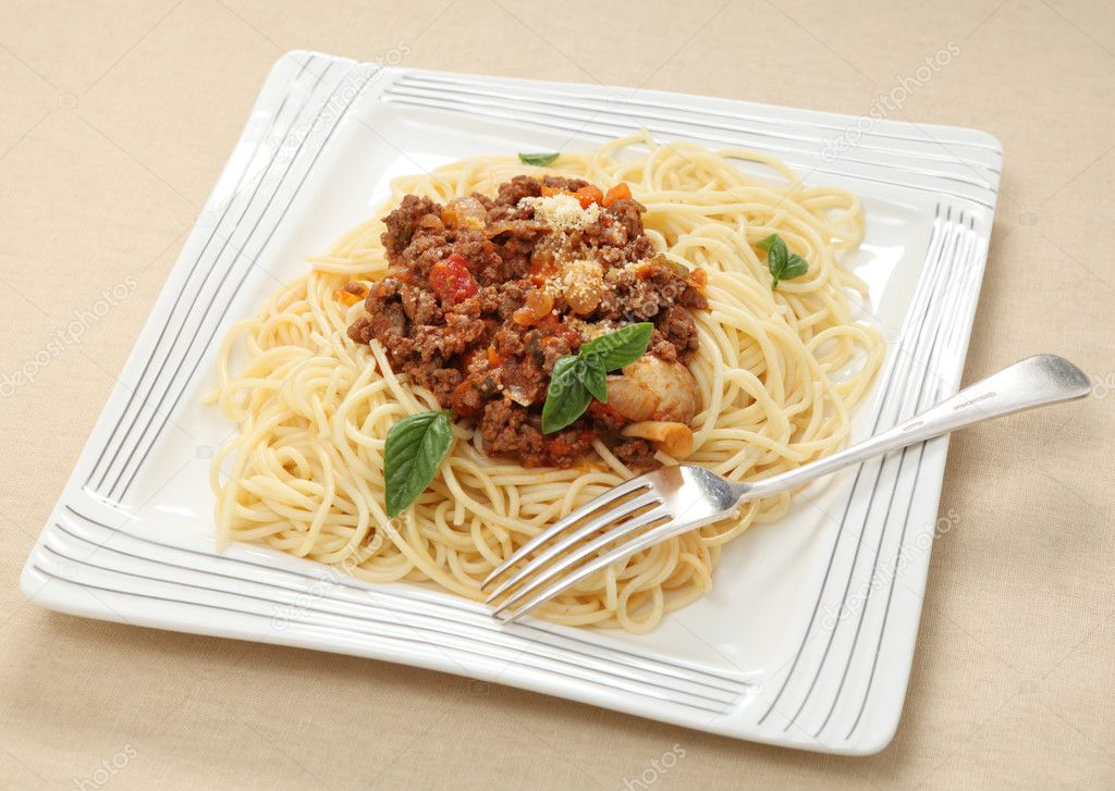 Whole spaghetti plate