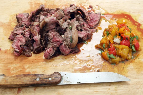 stock image Sliced pan seared steak