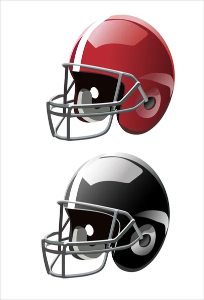 橄榄球运动员的头盔。矢量. — 图库矢量图片