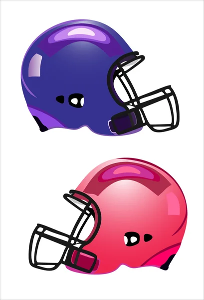 橄榄球运动员的头盔. — 图库矢量图片