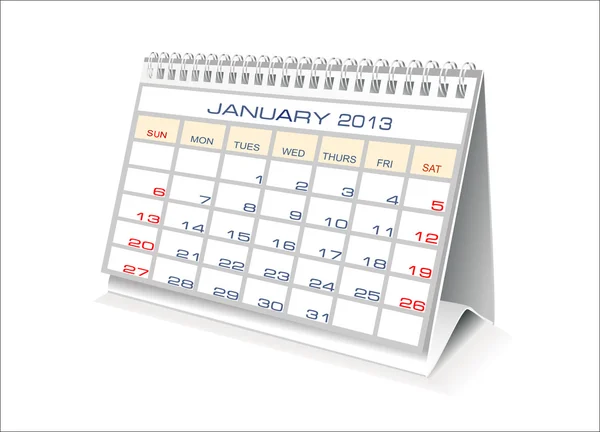 Vektor kalender 2013 — Stock vektor