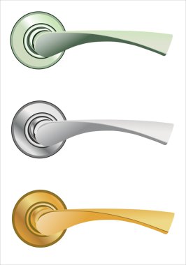 The door-lock set clipart