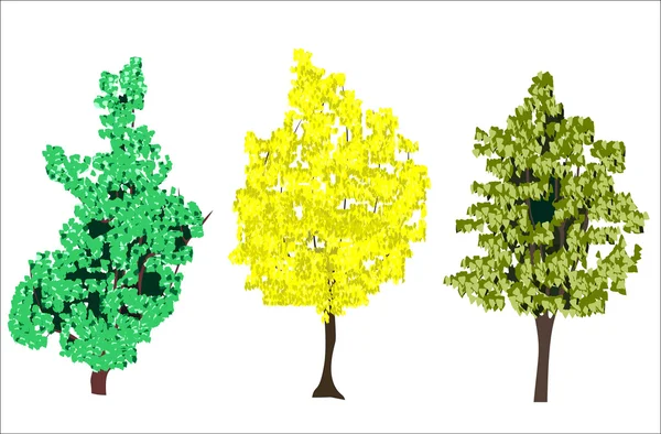 Illustration d'un arbre d'automne — Image vectorielle