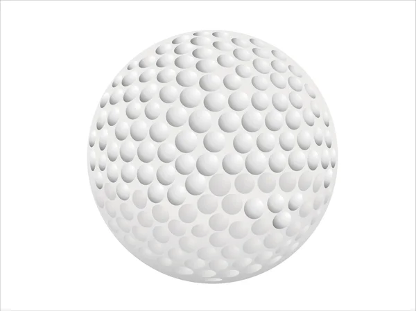 Golf ball. Vector. — Stock Vector