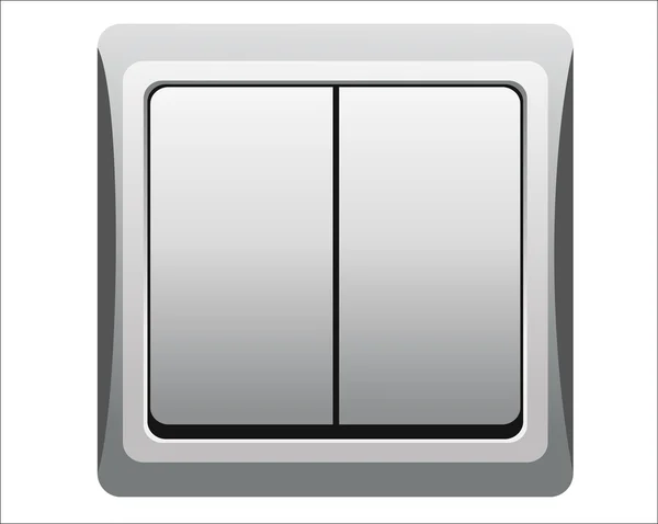 Single light switch — Stock Vector